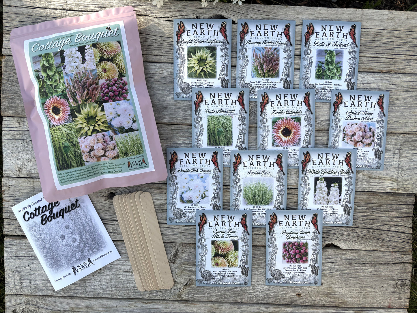 Cottage Bouquet Flower Seed Collection | Mother's Day Seed Gift Pack