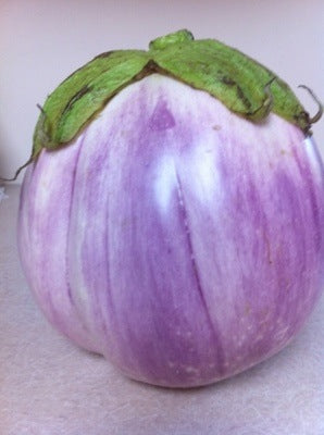 rosa bianca eggplant seeds Rosa Bianca Eggplant – New Earth Seeds